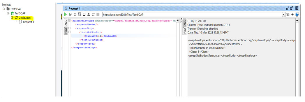 Attachment Details-Student details screen