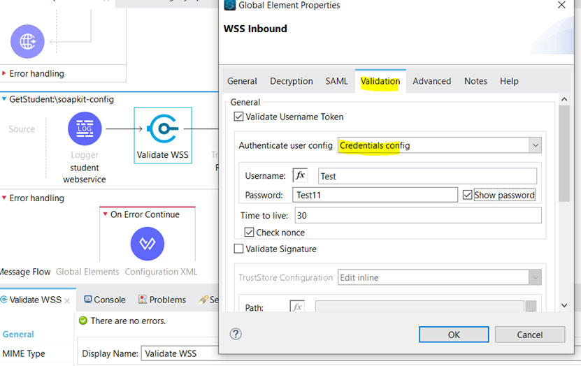 Attachment Details-WSS Inbound screen