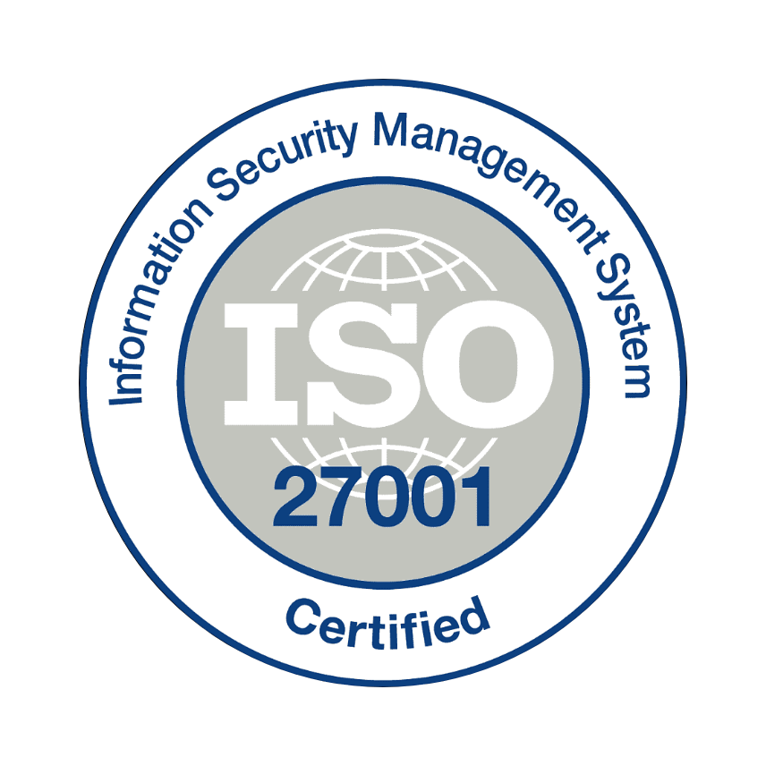 ISO 27001 Certified